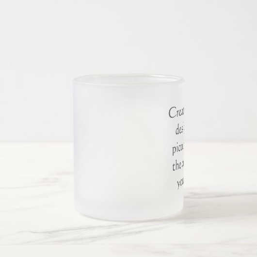 Personalisierte mattierte Tasse (Mittel)