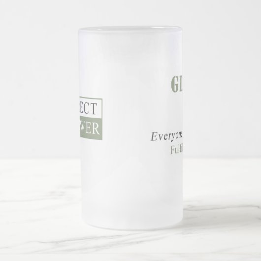 Personalisierte mattierte Tasse (Mittel)