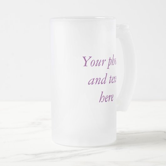 Personalisierte mattierte Tasse (VorderseiteRechts)