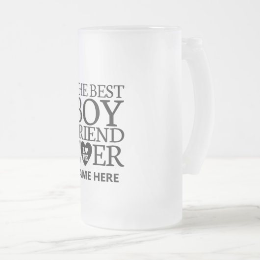 Personalisierte Mattierte Tasse für Boyfriend (VorderseiteRechts)