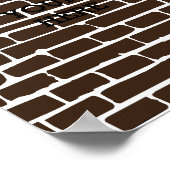 Personalisierte Mauer Poster (Ecke)