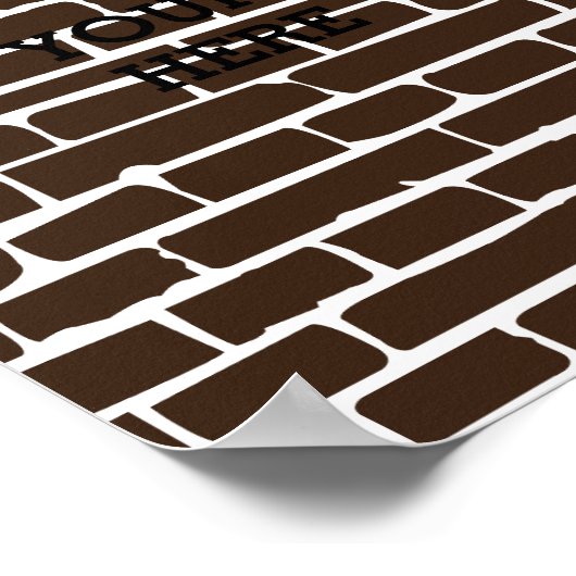 Personalisierte Mauer Poster (Ecke)