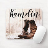 Personalisierte Maus Pad Boots Country Rustic West Mousepad (Mit Mouse)