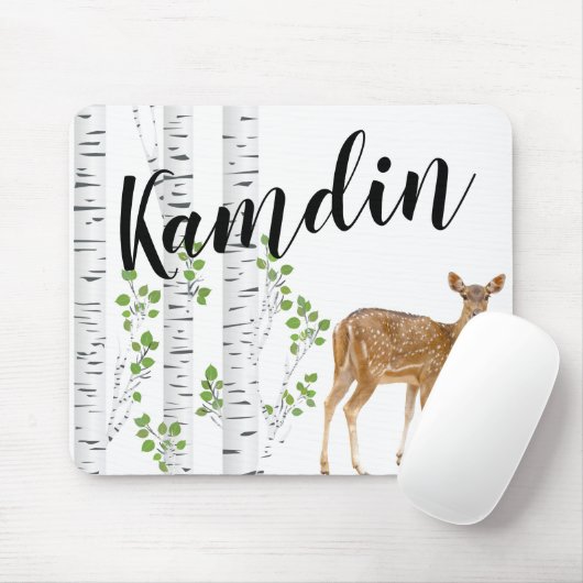 Personalisierte Maus Pad Deer Doe Buck Wald Woodla Mousepad (Mit Mouse)