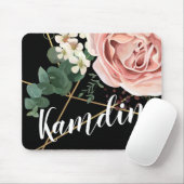 Personalisierte Maus Pad Geometric Garden Rose Sch Mousepad (Mit Mouse)