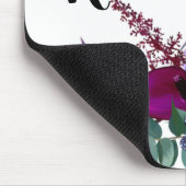 Personalisierte Maus Pad Lavendel Hibisken auf Whi Mousepad (Ecke)