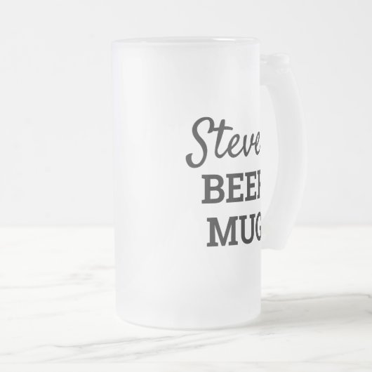 Personalisierte Mäuse Mattglas Bierglas (VorderseiteRechts)