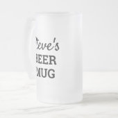 Personalisierte Mäuse Mattglas Bierglas (Vorderseite Links)