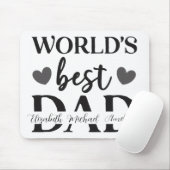 Personalisierte Mauspad „Bester Vater der Welt“ (Mit Mouse)