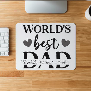 Personalisierte Mauspad „Bester Vater der Welt“