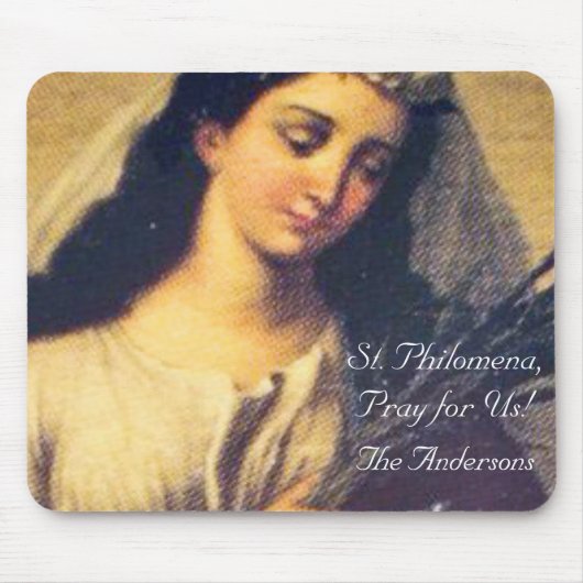 Personalisierte Mauspad mit Hl. Philomena (Vorne)