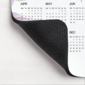 Personalisierte Mauspad mit vollem 2026-Kalender (Ecke)