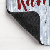 Personalisierte Mauspad Weißwaschholz Holzstall Tü (Ecke)