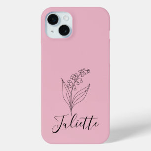 Personalisierte May Lily of the Valley Birth Blume Case-Mate iPhone Hülle