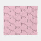 Personalisierte May Lily of the Valley Birth Blume Fleecedecke (Vorderseite (Horizontal))