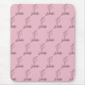 Personalisierte May Lily of the Valley Birth Blume Mousepad (Vorne)