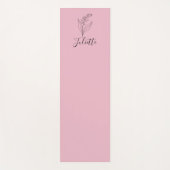 Personalisierte May Lily of the Valley Birth Blume Yogamatte (Vorderseite)