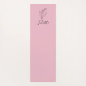 Personalisierte May Lily of the Valley Birth Blume Yogamatte (Rückseite)