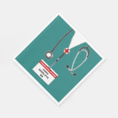 Personalisierte Medizin-Schule Graduation Party Na Serviette (Ecke)