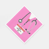 Personalisierte Medizin-Schule Graduation Party Na Serviette (Ecke)