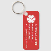 Personalisierte Medizinische Alarm-Medizinische In Schlüsselanhänger (Vorderseite)