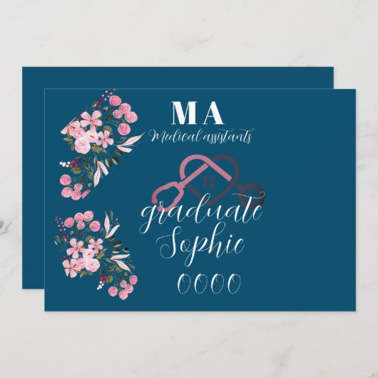 Personalisierte medizinische Fachkräfte Einladung (Vorne/Hinten)