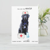 Personalisierte medizinische Krankenpflege Niedlic Feiertagskarte (Stehend Vorderseite)