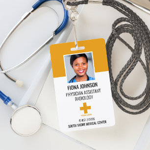 Personalisierte medizinische Mitarbeiter-Logo-Foto Ausweis