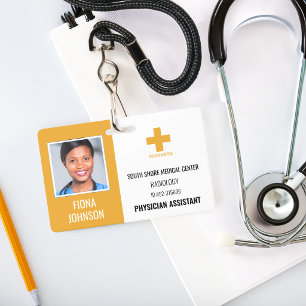 Personalisierte medizinische Mitarbeiter-Logo-Foto Ausweis