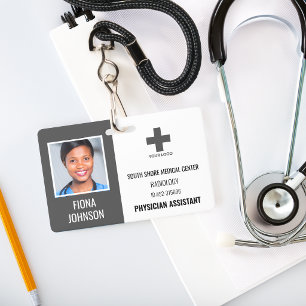 Personalisierte medizinische Mitarbeiter-Logo-Foto Ausweis