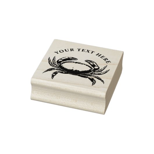 Personalisierte Meeresfrüchte-Krabbe Gummistempel (Stempel)