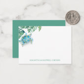 Personalisierte Meeresschildkröte Mitteilungskarte (Vorderseite/Rückseite Beispiel)