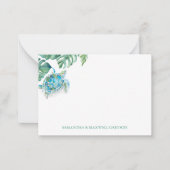 Personalisierte Meeresschildkröte Mitteilungskarte (Vorderseite)