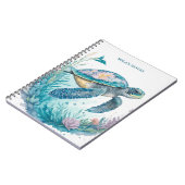 Personalisierte Meeresschildkröte Notizblock (Linke Seite)