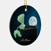 Personalisierte Meerjungfrau auf dem Schiff, bei F Keramik Ornament (Rechts)