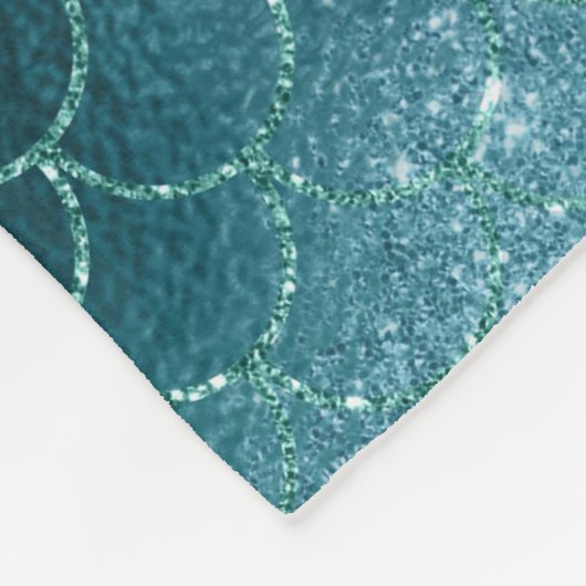 Personalisierte Meerjungfrau Fleecedecke (Ecke)