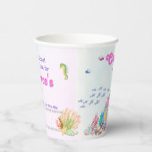 Personalisierte Meerjungfrau Ökologisch Pappbecher (Rechts)