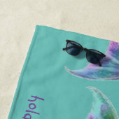 Personalisierte Meerjungfrau Schwanzes Strandtuch (Beispiel)