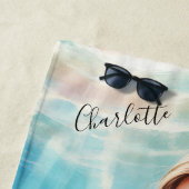 Personalisierte Meerjungfrau Strandtuch (Beispiel)