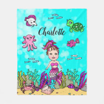 Personalisierte Meerjungfrau unter dem Meeresboden