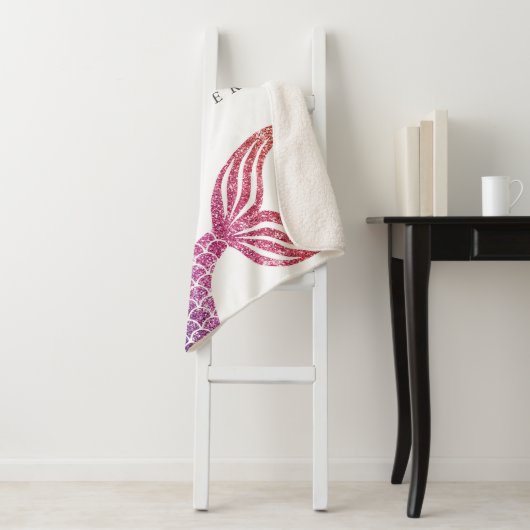 Personalisierte Meerjungfrau unter dem Schwanz Sherpadecke (Beispiel)