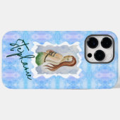 Personalisierte Meerjungfrau-Wasserfarbe-Originalk Case-Mate iPhone Hülle (Rückseite (Horizontal))