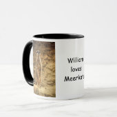 Personalisierte Meerkat-Tasse Tasse (Vorderseite Links)
