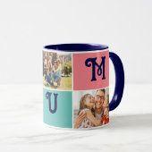 Personalisierte Mehl | Mütter Tag 3 FotoCollage Tasse (VorderseiteRechts)