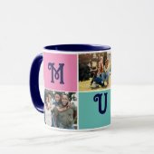 Personalisierte Mehl | Mütter Tag 3 FotoCollage Tasse (Vorderseite Links)