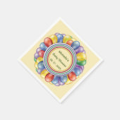 Personalisierte Mehrballon-Farben Serviette (Ecke)
