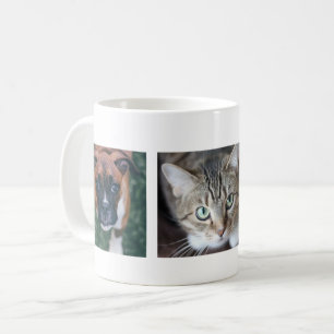 Personalisierte mehrfache Haustier-Foto-Tasse Kaffeetasse