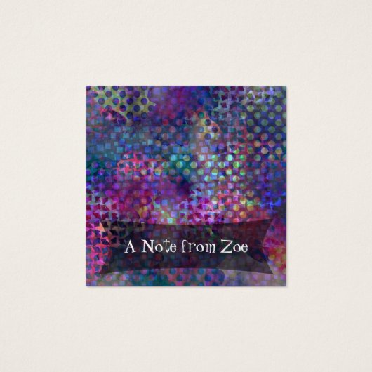 Personalisierte mehrfarbige Abstrakte digitale Kun (Vorderseite)