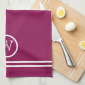 Personalisierte mehrfarbige Farbe mit weißen Linie Geschirrtuch (Viertel Falte)