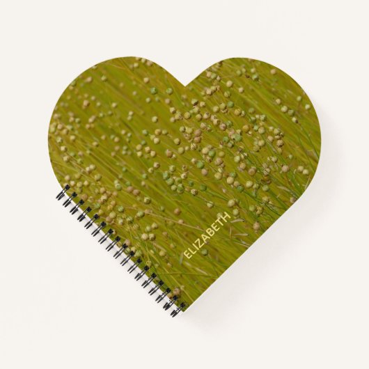 Personalisierte mehrfarbige grüne Florals Notizblock (Vorderseite)